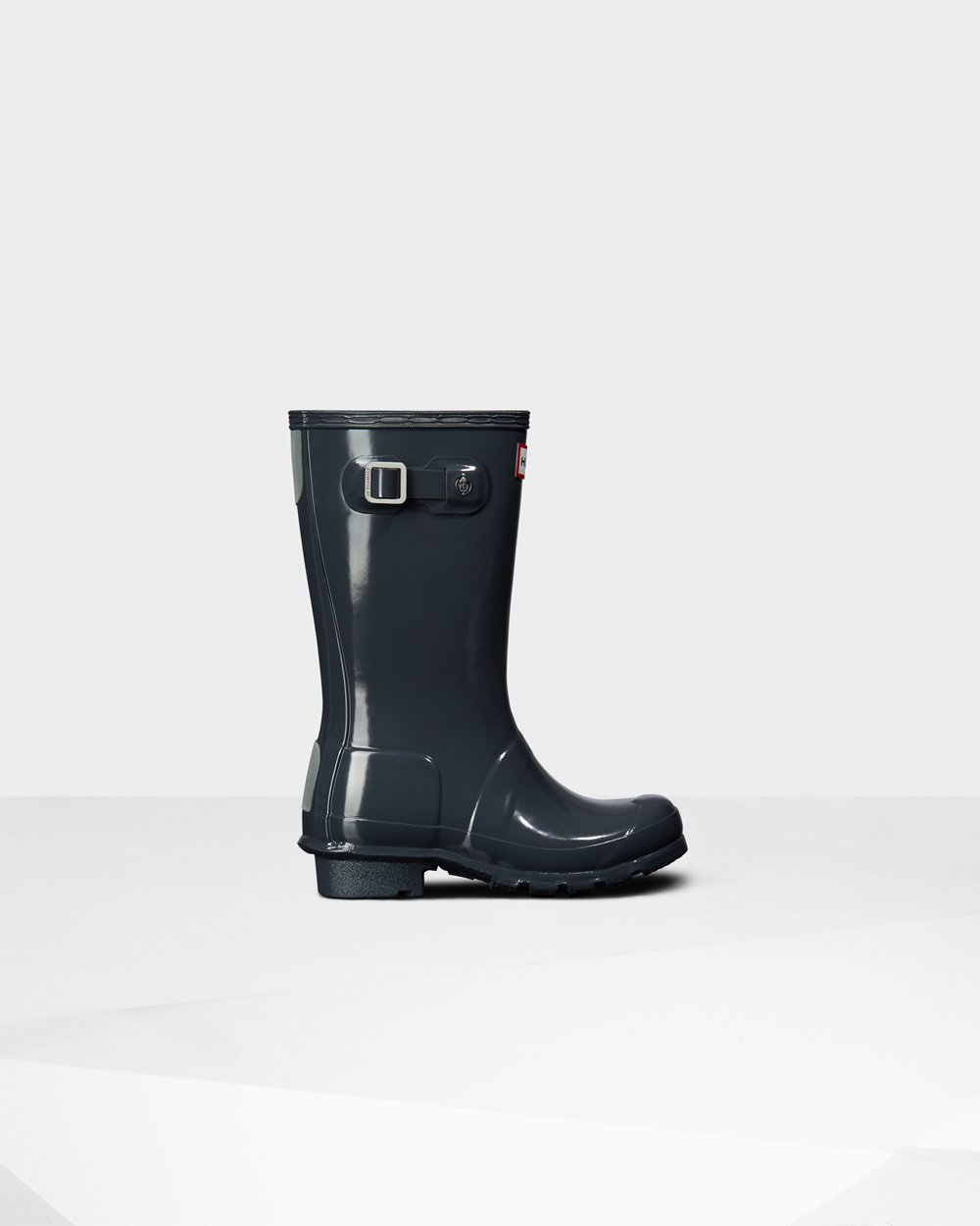 Kids Hunter Original Big Gloss | Rain Boots Grey | NZ-82476-ONTC